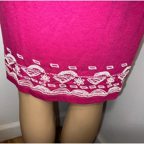 Charter Club,M,NWOT,  sleeveless, embroidered beaded, scoop neck, midi, dress - Picture 4 of 9